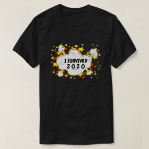  overleefde ik 20xx explosie kleurrijk t-shirt