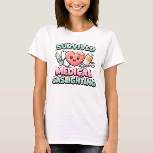 Overleefde Medische Gaslighting T-shirt (Voorkant)