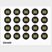 Overleefde stamceltransplantatie van echtgenoot ronde sticker (Vel)