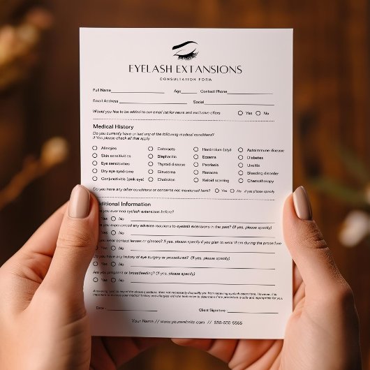 Overleg over vrijstelling van wimper-clientgegeven flyer