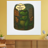 Overleven in 2025: Dino-stijl Canvas Afdruk (Insitu (Woonkamer))