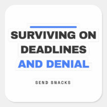 Overleven Op Deadlines En Ontkenning Grappige Stic