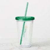 Overleven op zonneschijn en spit acryl drinkbeker (Achterkant)