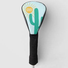 Overleven op zonneschijn en spit golfheadcover