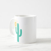 Overleven op zonneschijn en spit koffiemok (Voorkant links)