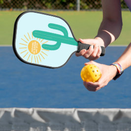 Overleven op zonneschijn en spit pickleball paddle