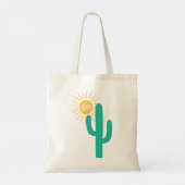 Overleven op zonneschijn en spit tote bag (Achterkant)