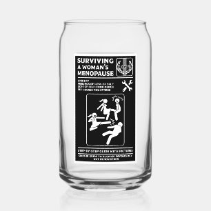 Overleven van de menopauze blikvorm glas