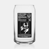Overleven van de menopauze blikvorm glas (Achterkant)