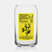 Overleven van de menopauze blikvorm glas (Achterkant)