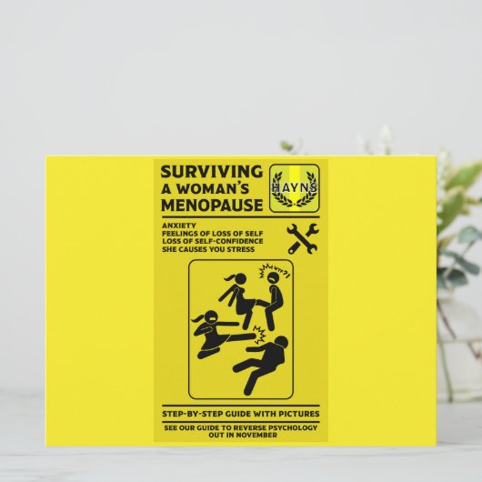 Overleven van de menopauze kaart (Staand voorkant)