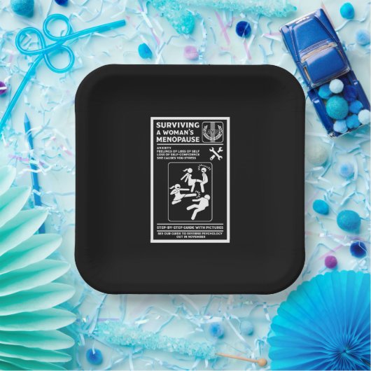 Overleven van de menopauze papieren bordje (Feest)