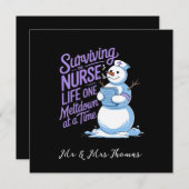 Overleven van de verpleegster leven een Meltdown o Kaart (Voorkant / Achterkant)