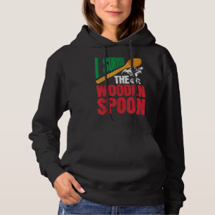 Overleven van de Wooden Spoon Italiaanse vlag Vade Hoodie