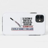 Overleven van een zombie-aanval iPhone Hoesje (Achterkant (horizontaal))
