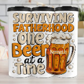 Overleven van het vaderschap: bier één voor één thermosbeker
