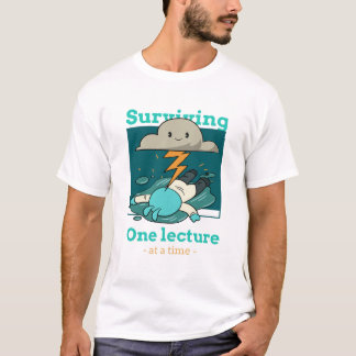 Overlevend één college tegelijk Overwerkt Verpleeg T-shirt
