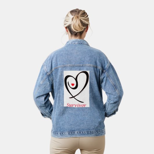 OVERLEVEND jasje. Grootste BC/Cancer logo ooit! Denim Jacket (Model)