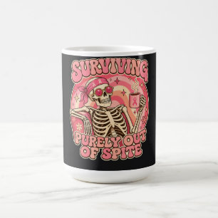Overlevend uit pure wraak Retro Skelet Koffiemok