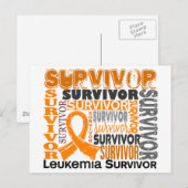 Overlevende 10 Leukemie Briefkaart (Voorkant / Achterkant)