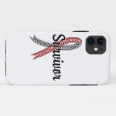 Overlevende 17 hoofd- en nek kanker Case-Mate iPhone case (Achterkant (horizontaal))