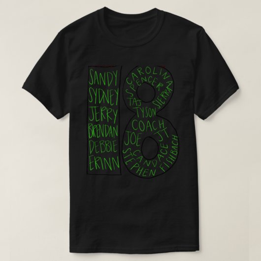 Overlevende 18 t-shirt (Design voorkant)