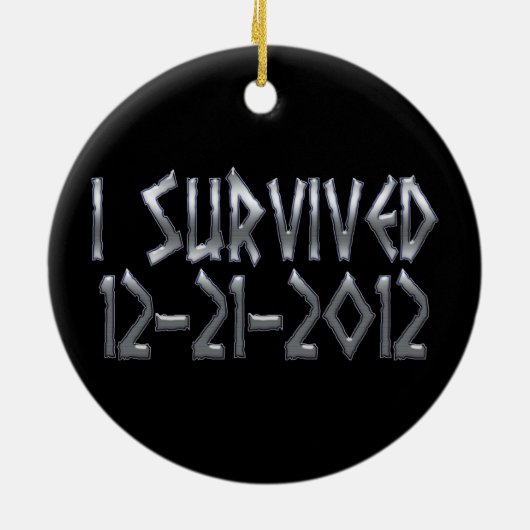 Overlevende 2012 keramisch ornament (Achterkant)