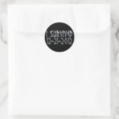 Overlevende 2012 ronde sticker (Tas)