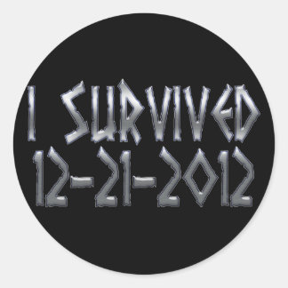 Overlevende 2012 ronde sticker