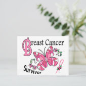 Overlevende 6 Kanker van de Borst Briefkaart (Staand voorkant)