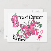 Overlevende 6 Kanker van de Borst Briefkaart (Voorkant / Achterkant)