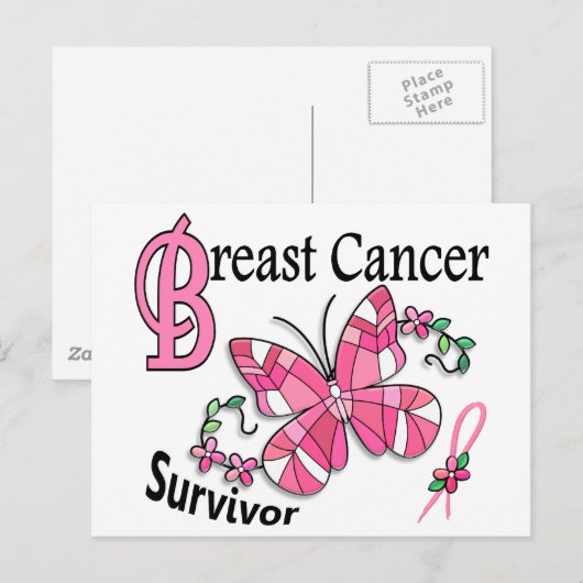 Overlevende 6 Kanker van de Borst Briefkaart (Voorkant / Achterkant)