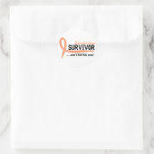 Overlevende 8 Endometriumkanker Ronde Sticker (Tas)