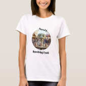 Overlevende aarde alien koffiedrinker t-shirt (Voorkant)