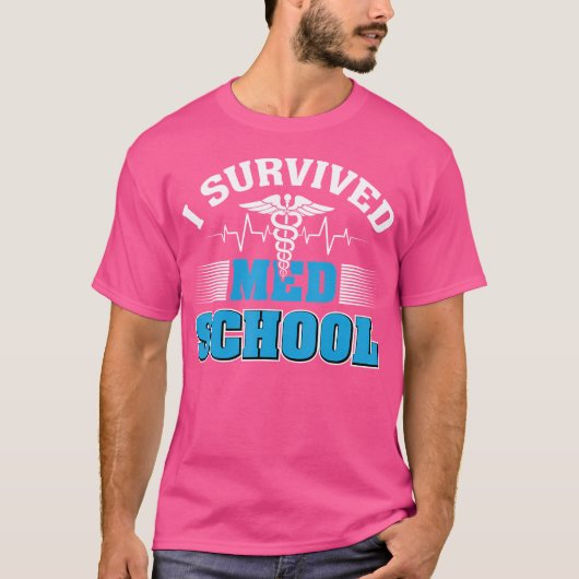 Overlevende arts van de middelbare school Doctor i T-shirt (Voorkant)