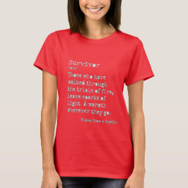 Overlevende: Basic Dark Crew Neck T-shirt