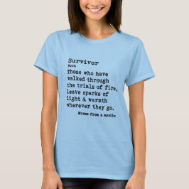 Overlevende: basis lichtgekleurde bemanningsnek t-shirt