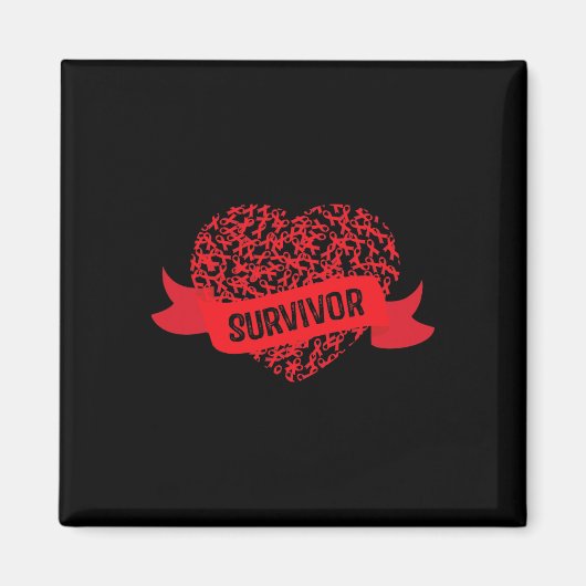 Overlevende bewustwording van bloedkanker magneet (Voorkant)