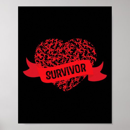 Overlevende bewustwording van bloedkanker poster (Voorkant)