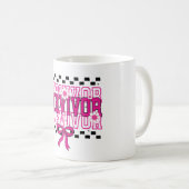 Overlevende Borstkanker Roze Koffiemok (Voorkant rechts)