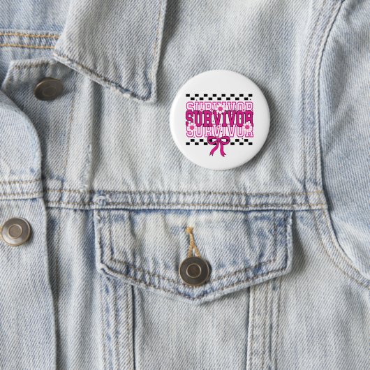 Overlevende Borstkanker Roze Ronde Button 5,7 Cm (In situ)