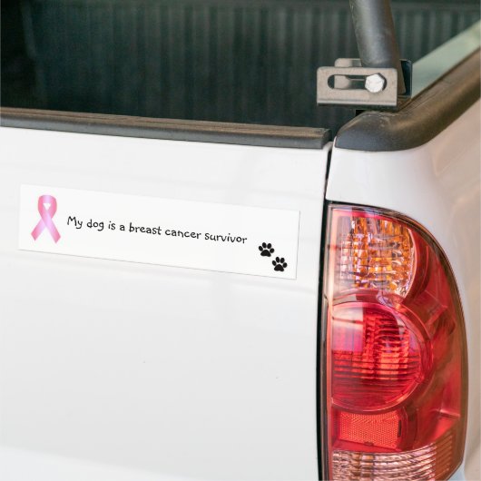 Overlevende borstkanker van de ogus bumpersticker (Op Truck)