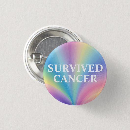 Overlevende Button - Pastel Rainbow Badge (Voorkant /achterkant)