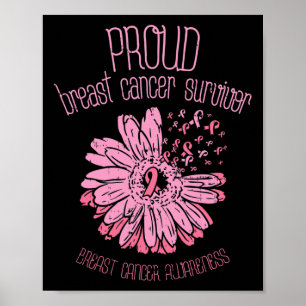 Overlevende Daisy Roze Borstkanker Bewustzijnscade Poster