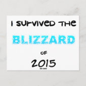 Overlevende de Blizzard 2015 Briefkaart (Voorkant)