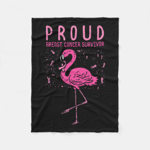 Overlevende Flamingo Roze Borstkanker Awareness GI Fleece Deken