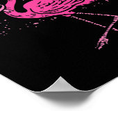 Overlevende Flamingo Roze Borstkanker Awareness GI Poster (Hoek)