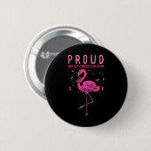 Overlevende Flamingo Roze Borstkanker Bewustzijn G Ronde Button 5,7 Cm (Voorkant /achterkant)