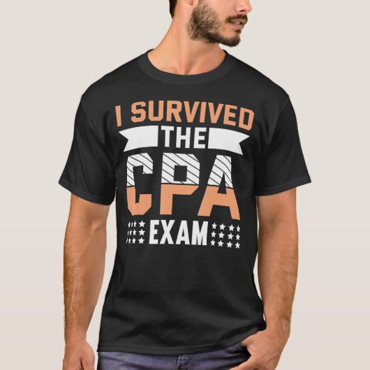 Overlevende het CPA examen Verklaarde Openbare Acc T-shirt (Voorkant)