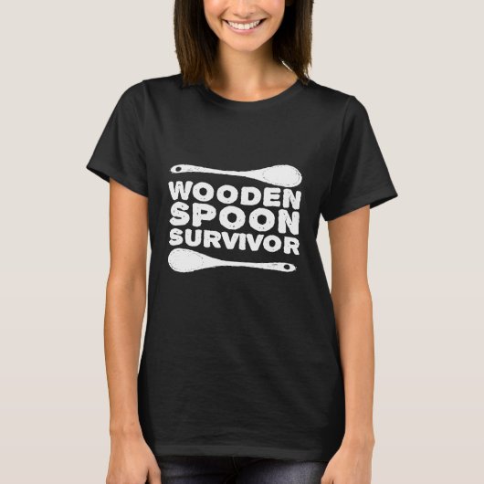 Overlevende Houten Lepel Kook T-shirt (Voorkant)